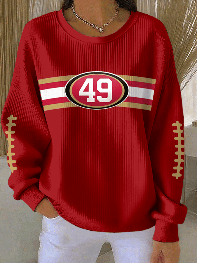 San Francisco 49ers Merch 49ers Fan Sweatshirt Best Gifts For Football Enthusiast