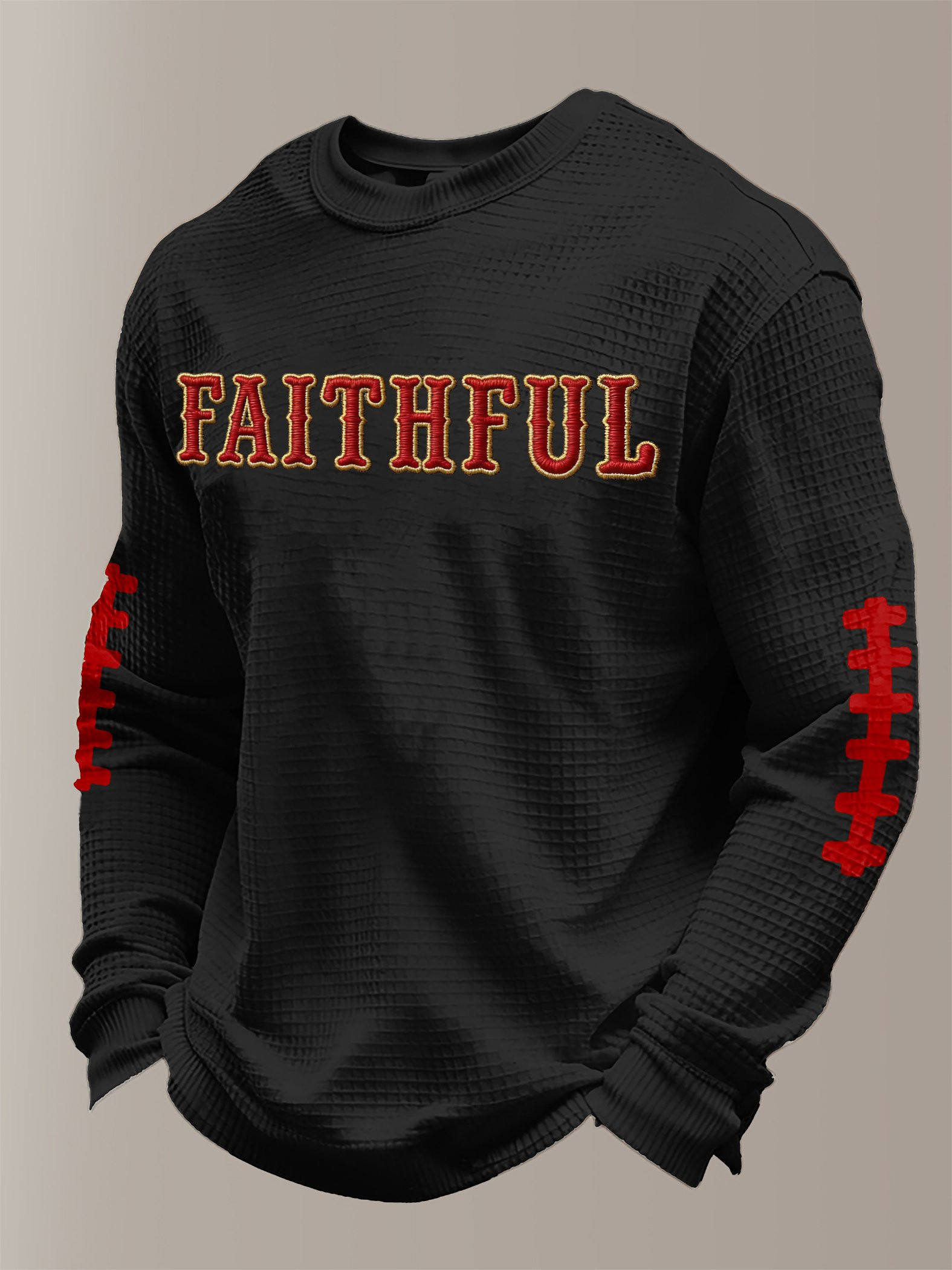 San Francisco 49ers Merch Faithful Football Long Sleeve Shirt Good Gifts For Him