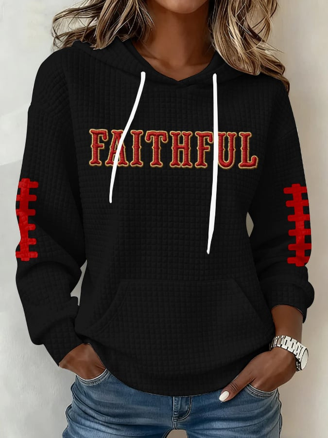 San Francisco 49ers Merch Faithful Game Day Football Hoodie Cool Football Gift Ideas