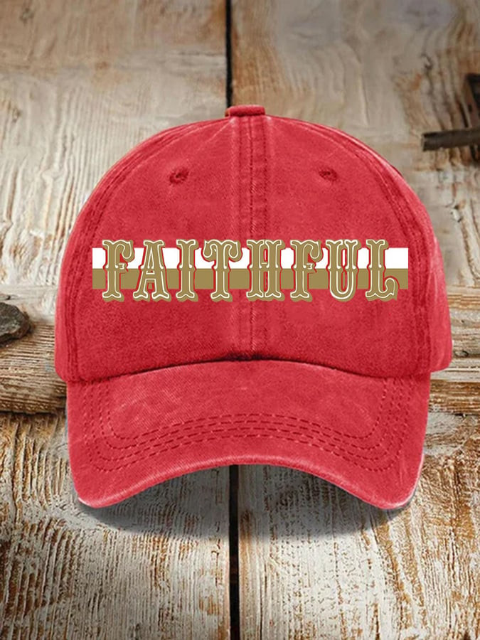 San Francisco 49ers Merch Faithful Hat Unique Gifts For Football Enthusiasts