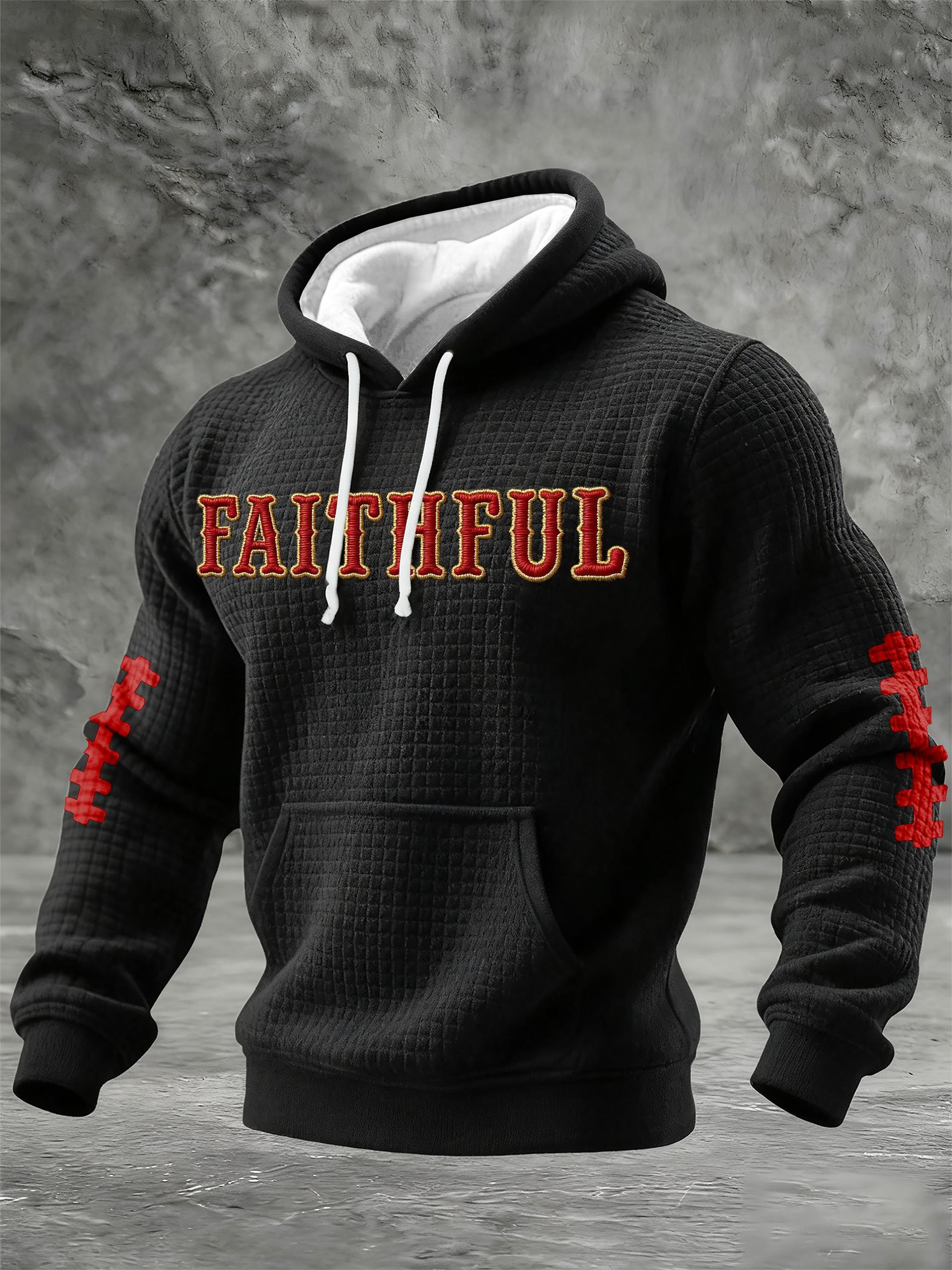 San Francisco 49ers Merch Faithful Hooded Sweatshirt Game Day Gifts For Boyfriend
