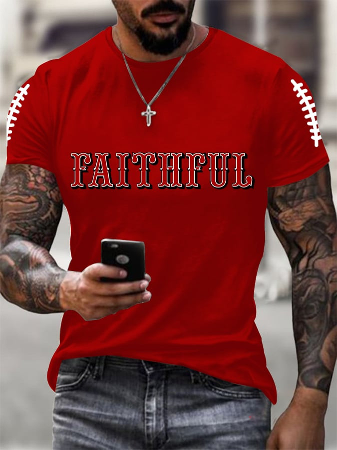 San Francisco 49ers Merch Faithful T-Shirt Cool Gifts For Football Lovers