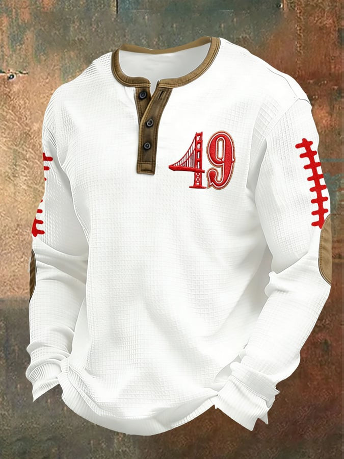 San Francisco 49ers Merch Football Button Long Sleeve Shirt Gift Ideas For The Faithful