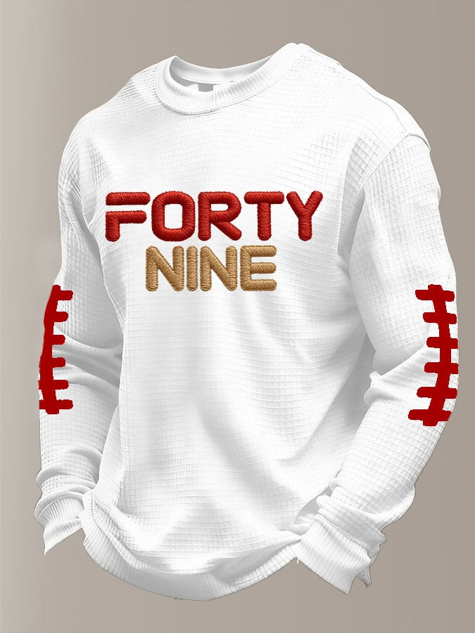 San Francisco 49ers Merch Forty Nine Long Sleeve Shirt Game Day Gifts For Him