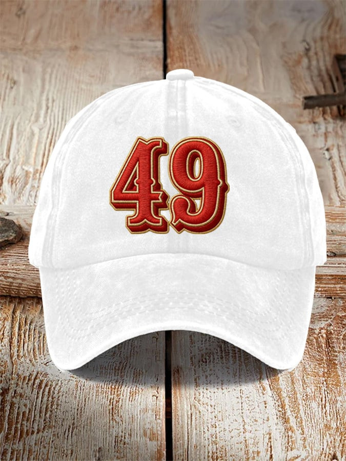San Francisco 49ers Merch Game Day Hat 49 Football Cap Best Gifts For Footballers