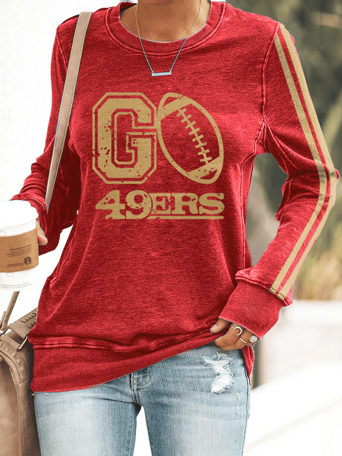 San Francisco 49ers Merch Go 49ers Sweatshirt Wonderful Gifts For Women