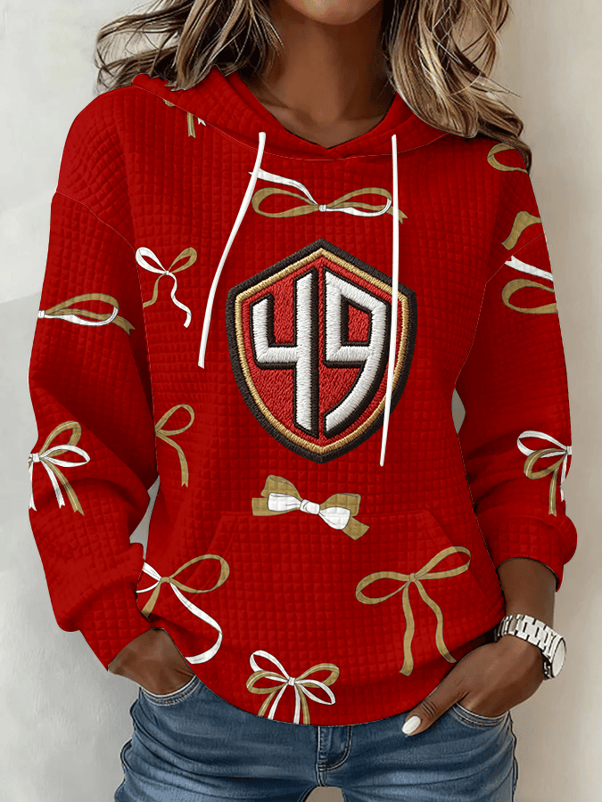 San Francisco 49ers Merch In My 49ers Era Ribbon Sweatshirt Game Day Sweatshirt Gift Ideas