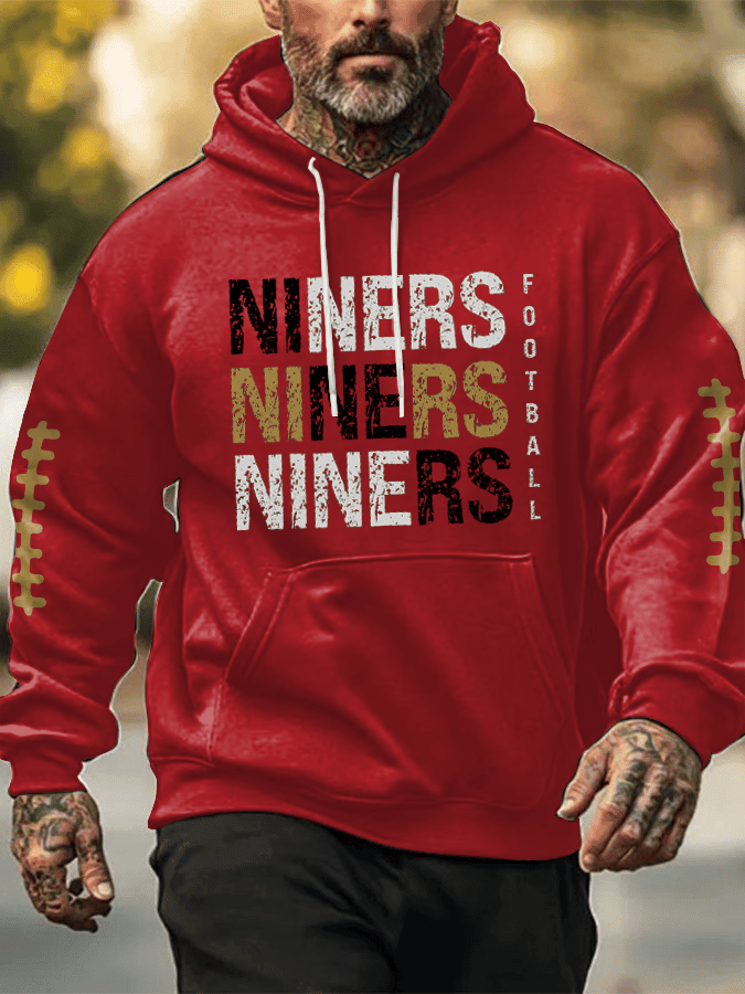 San Francisco 49ers Merch Niners Hooded Sweatshirt Niners Fan Gear