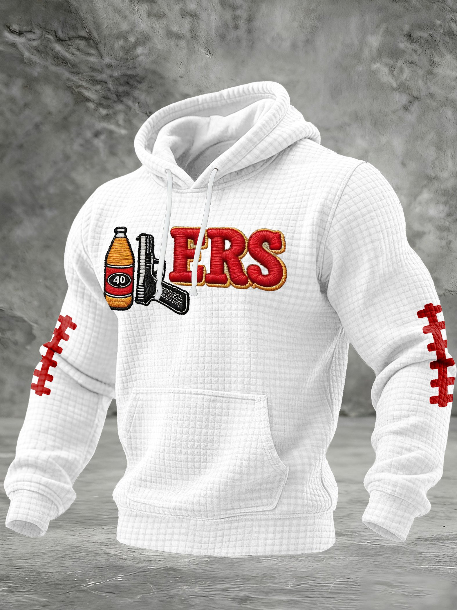 San Francisco 49ers Super Bowl Waffle Hoodie SF Football Hoodie Game Day 49ers Apparel