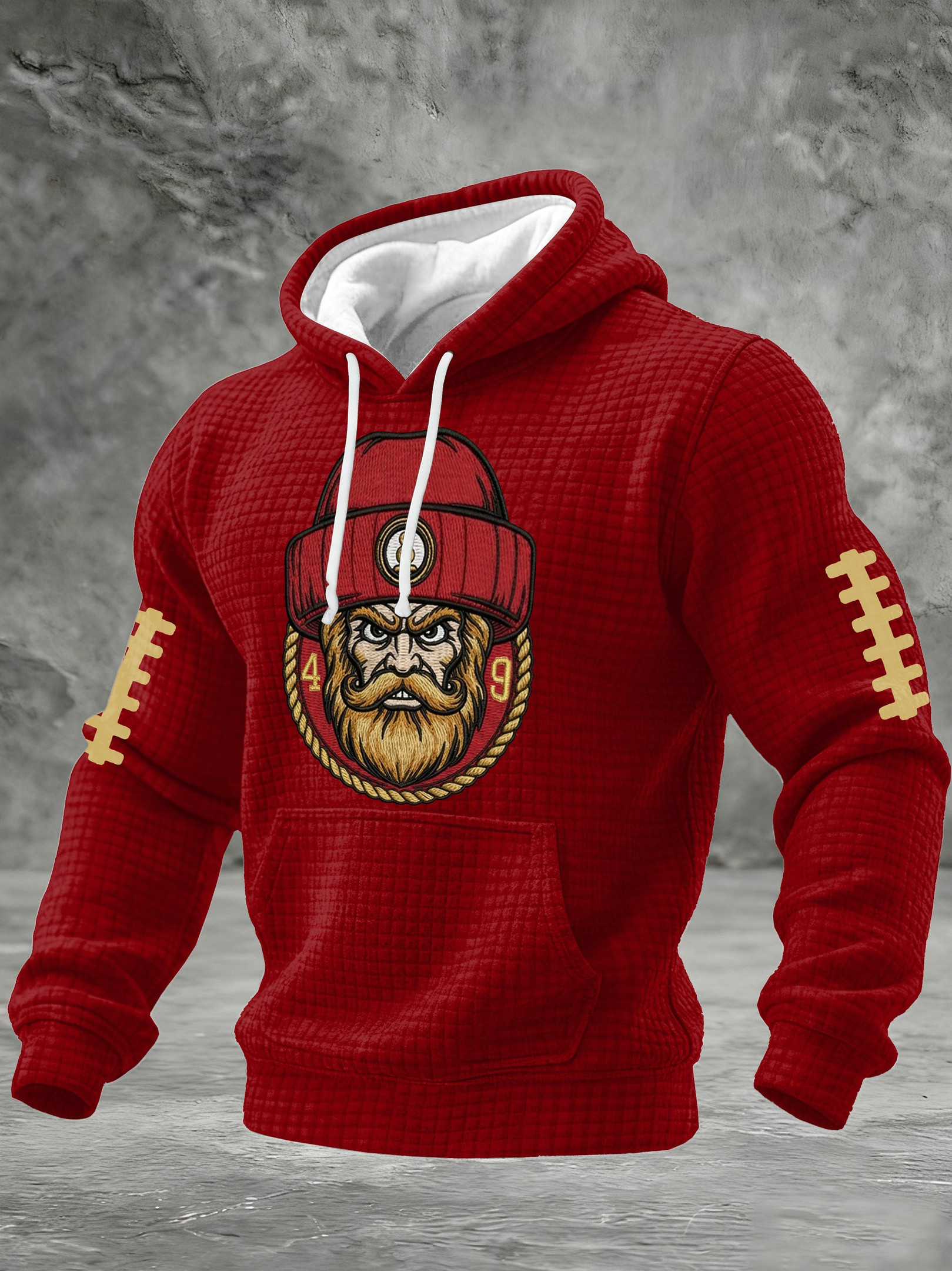 San Francisco 49ers Super Bowl Waffle Hoodie SF Pride Hoodie Game Day Apparel Dad Gifts