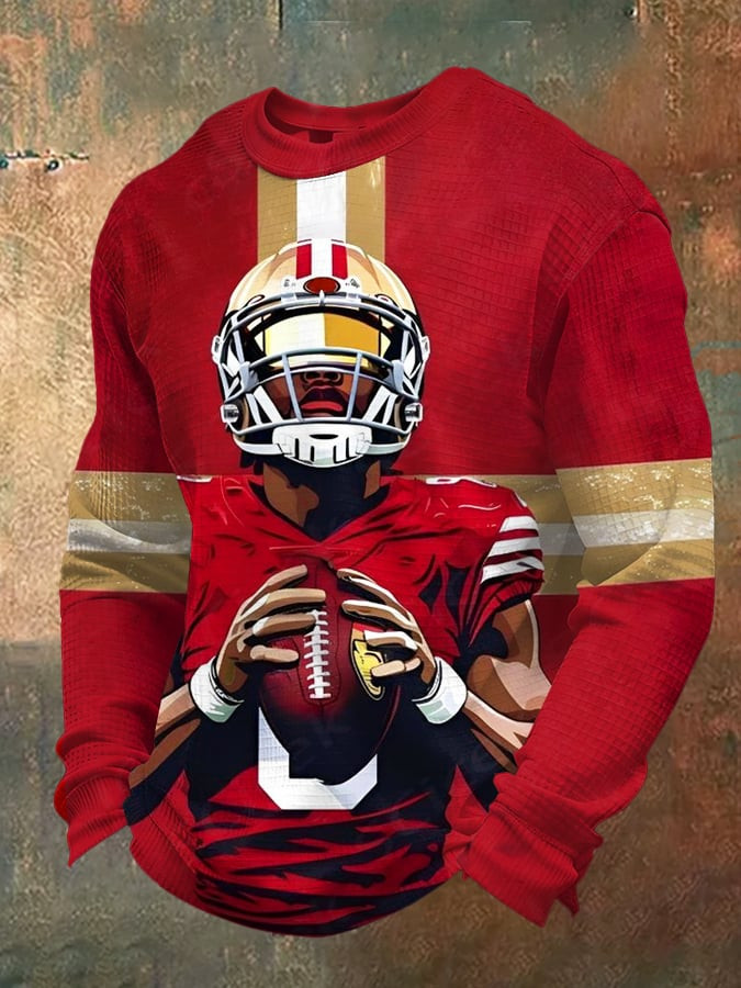 San Francisco 49ers Super Bowl Waffle Long Sleeve T-Shirt SF Football Victory Shirt 49ers Merch