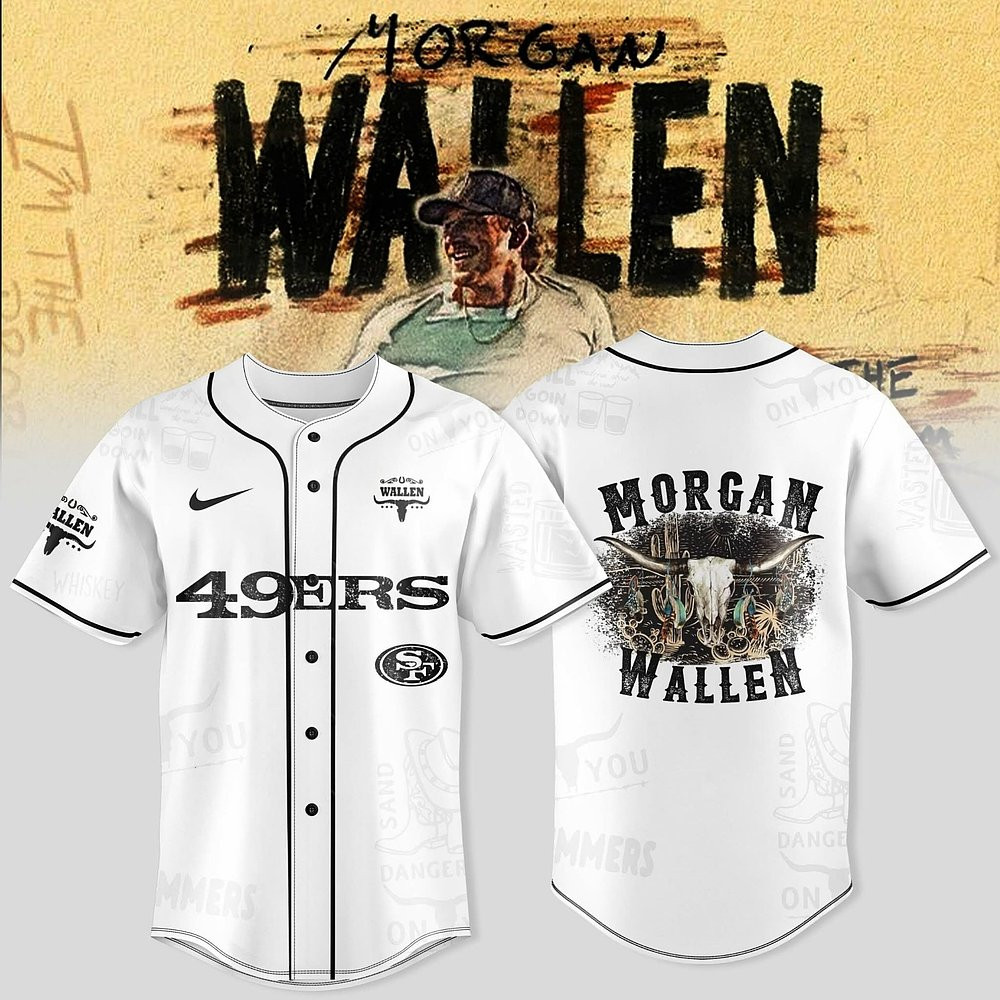San Francisco 49ers x Morgan Wallen I_m The Problem Tour 2025 Jersey Great Present For Football Supporters