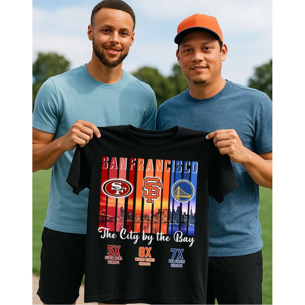 San Francisco 49ers x San Francisco Giants x Golden State Warriors Night City T-Shirt Best Gift For Fans