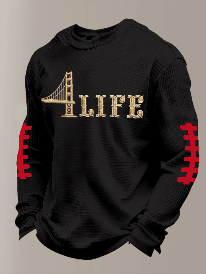 San Francisco Football 4 Life Long Sleeve T-Shirt Pride San Francisco Apparel GameDay Shirts