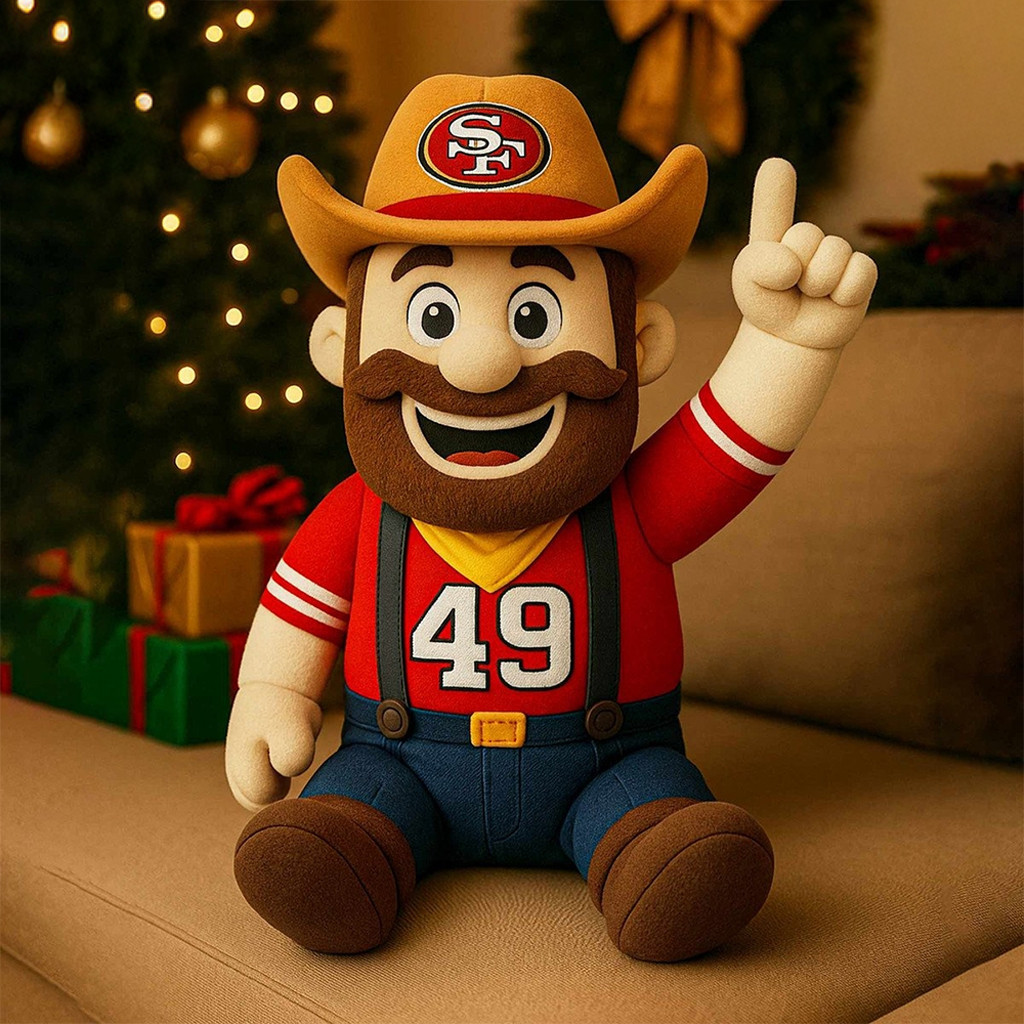 San Francisco Football Mascot Sourdough Sam Plush Pillow Christmas Gifts Ideas For Fans San Francisco Football Mascot Sourdough Sam Plush Pillow Christmas Gifts Ideas For Fans