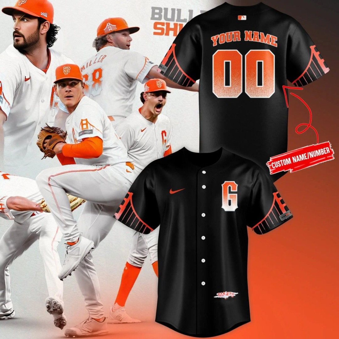 San Francisco Giants City Connect Personalized Baseball Jersey Unique Giants Fan Merch MLB Gift For Him