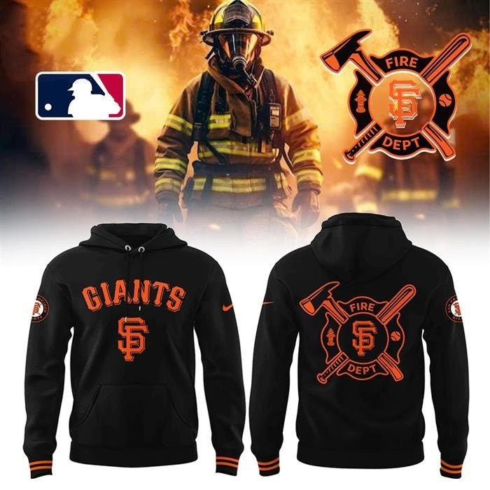 San Francisco Giants Firefighter Hoodie Best Gifts For Baseball Fans