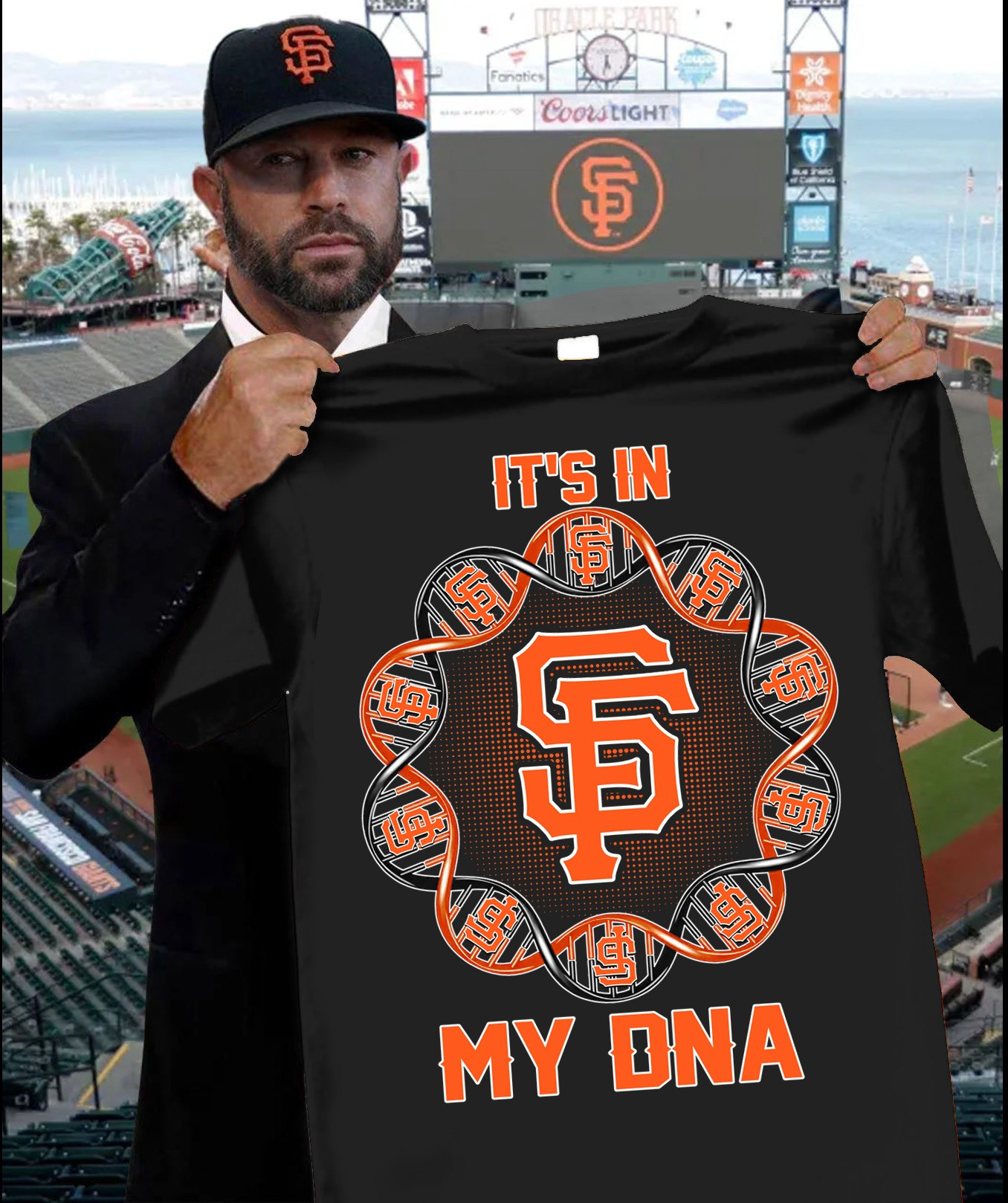 San Francisco Giants It's in My DNA T-Shirt Best Gifts For Giants Fans For Him Father's Day