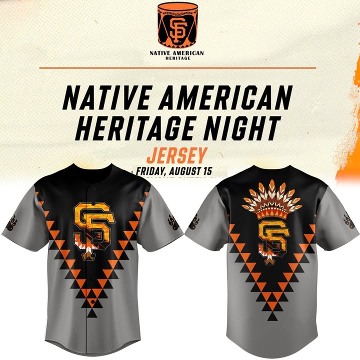 San Francisco Giants Limited Edition Native American Heritage Jersey Giants Merch Best Gifts For Baseball Players
