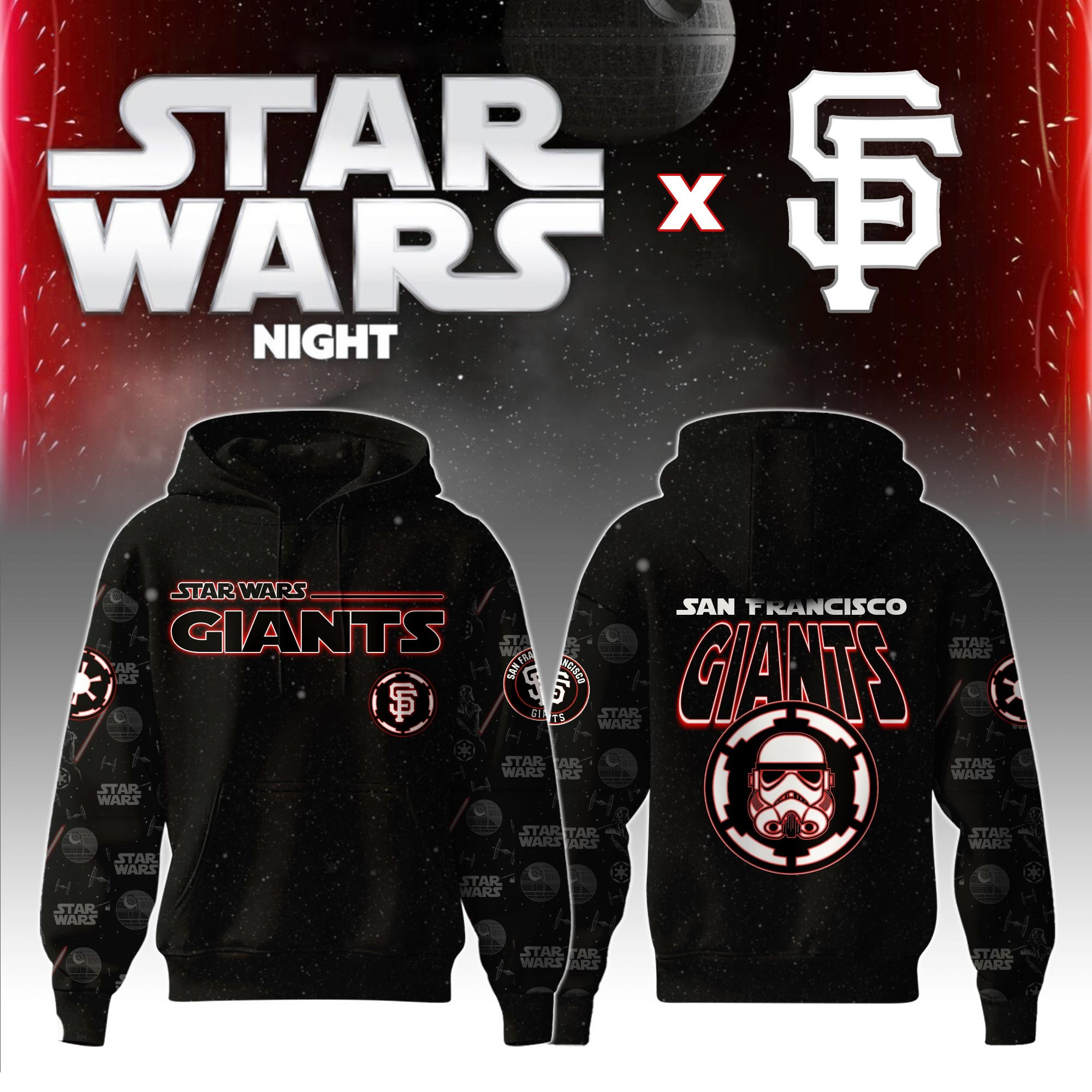 San Francisco Giants MLB x Star War Night Special Edition Hoodie Gift Ideas For Baseball Fans