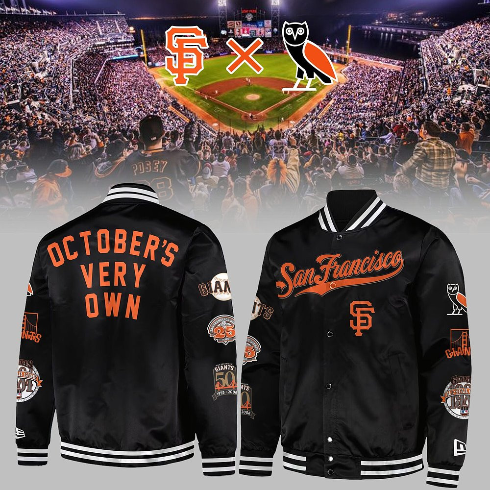 San Francisco Giants Octobers Very Own Twill Satin Jacket Best Gift For Baseball Fans