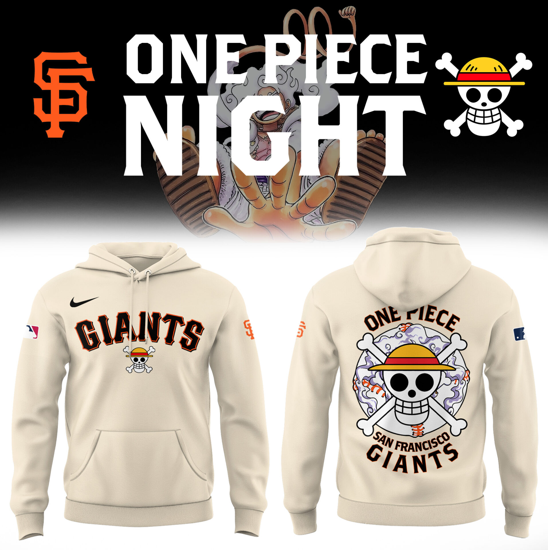 San Francisco Giants One Piece Night Hoodie Limited Edition Best Baseball Supporter Gift