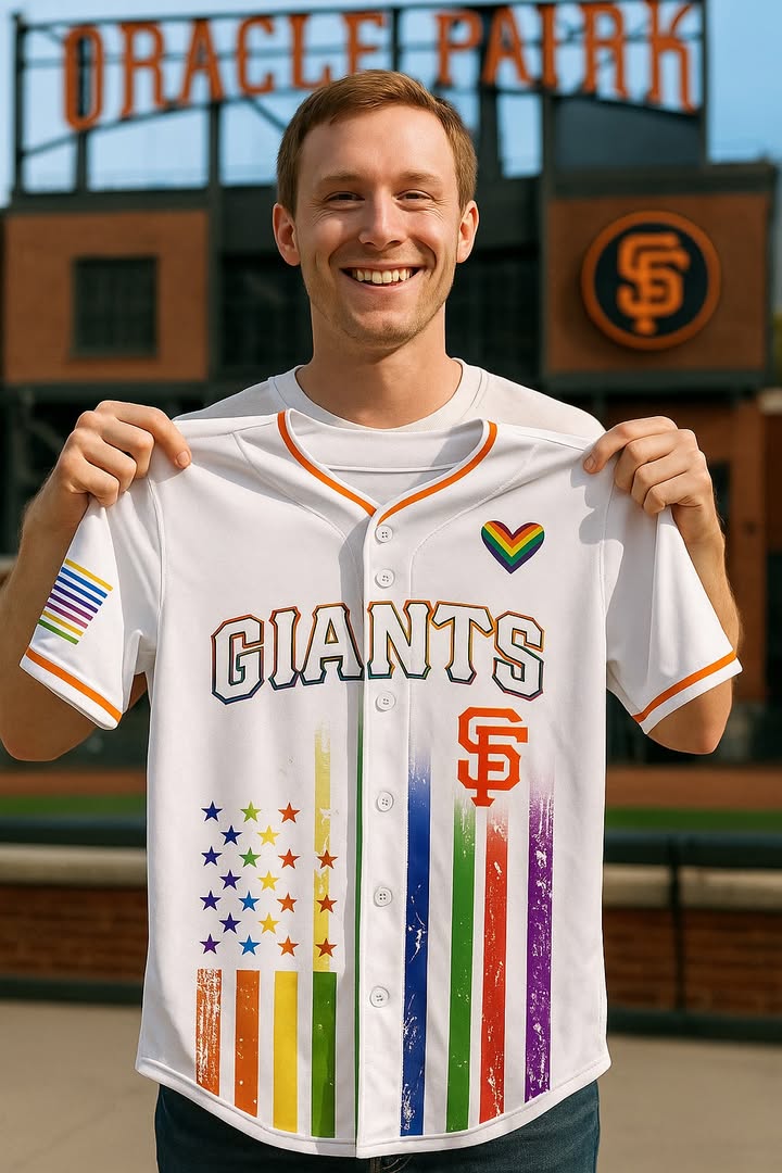 San Francisco Giants Pride Month Limited White Jersey Giants Merch Gift Ideas For Baseball Players
