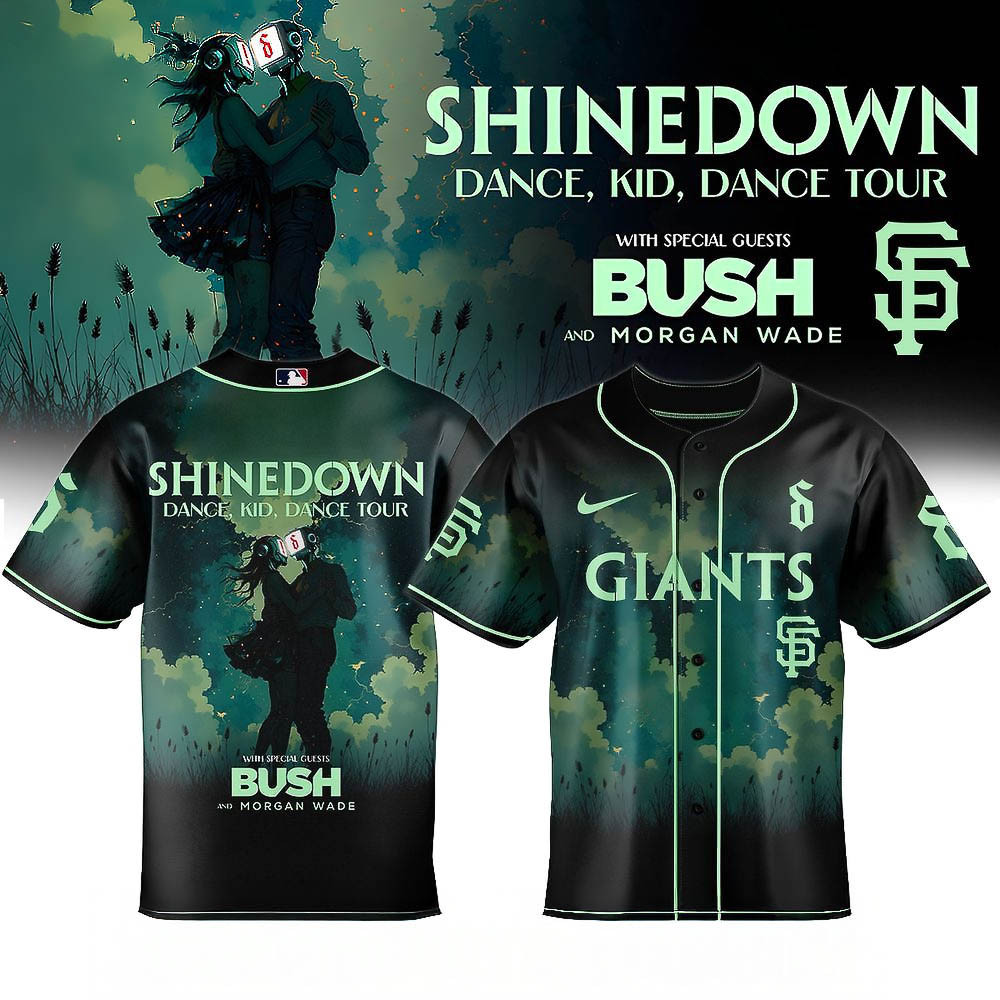 San Francisco Giants Shinedown Dance Kid Dance Tour 2025 Baseball Jersey Best Gift For Baseball Fans