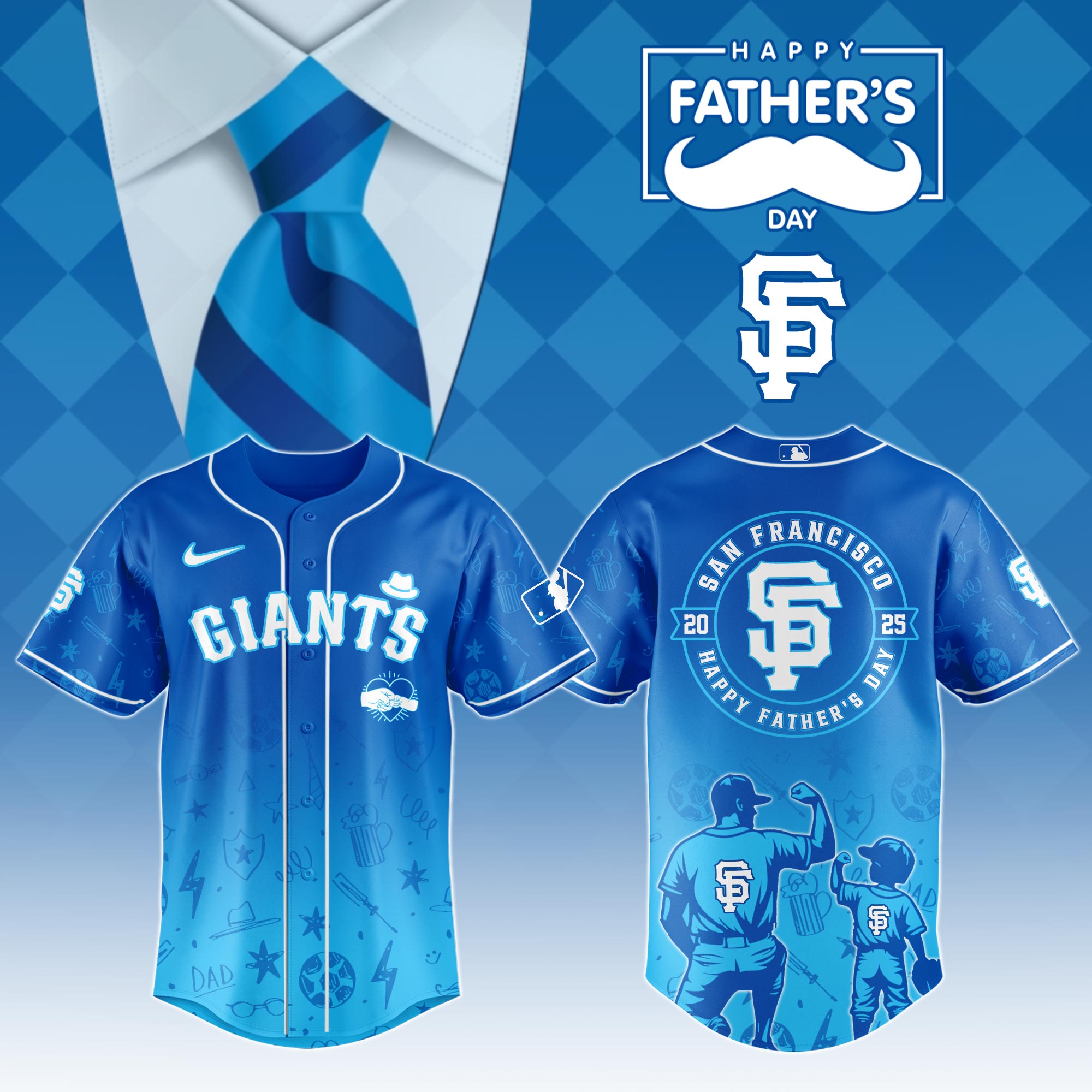 San Francisco Giants Special Father's Day Jersey Gifts For Baseball Fans