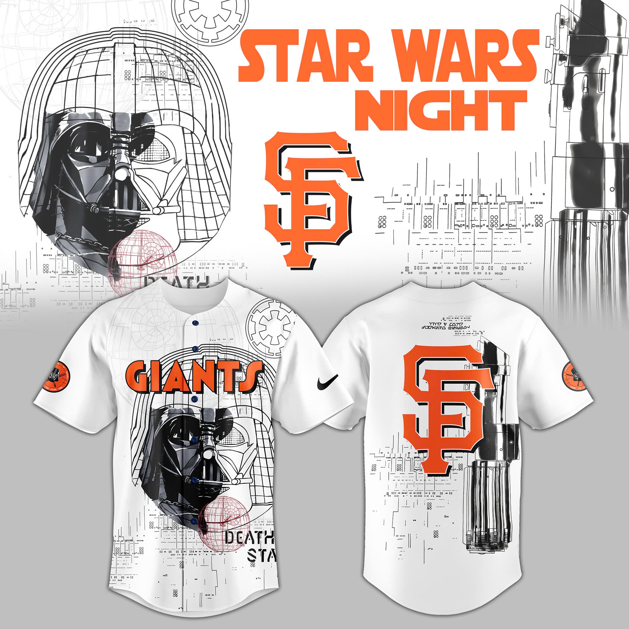 San Francisco Giants Star Wars Night Jersey Giants Merch Best Gifts For Baseball Players