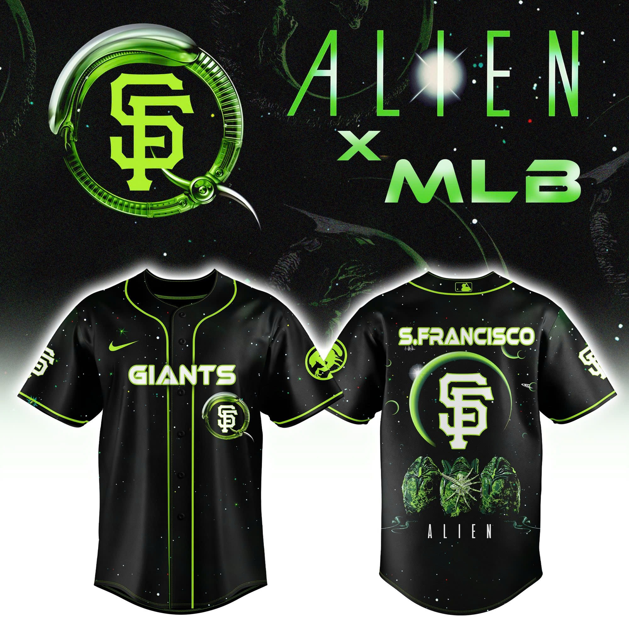 San Francisco Giants x Alien Jersey Gifts For Baseball Lovers