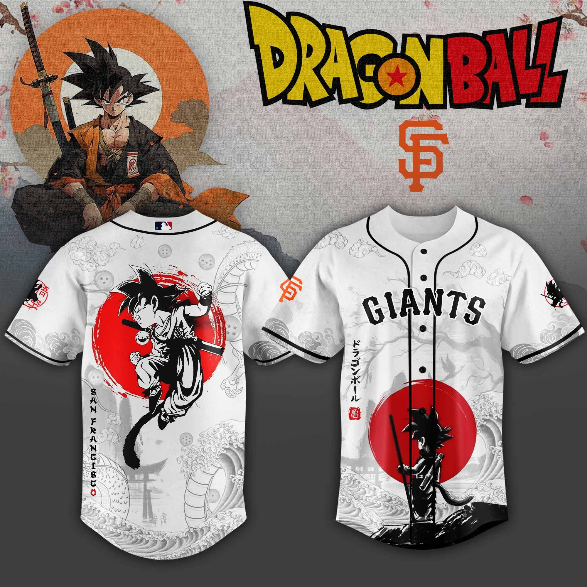 San Francisco Giants x Dragon Ball 2025 Japan Jersey Cool Baseball Gifts