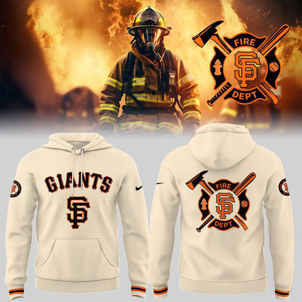 San Francisco Giants x Firefighter Appreciation Night Hoodie Baseball Fan Gifts