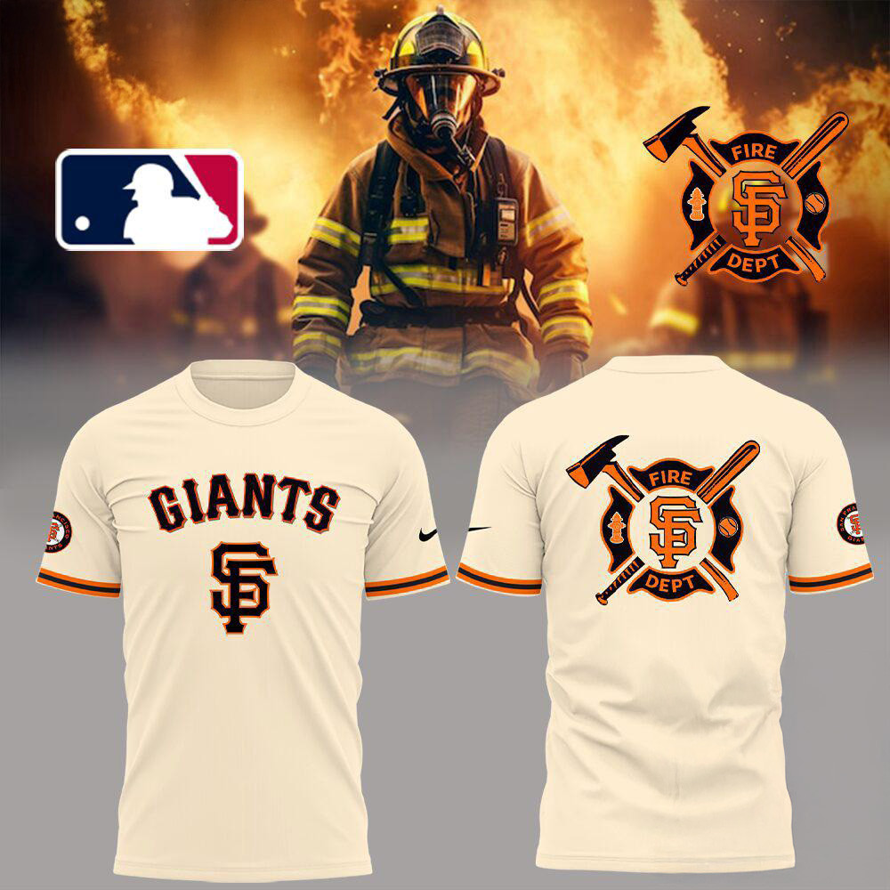 San Francisco Giants x Firefighter Appreciation Night T-Shirt Baseball Lovers Gifts