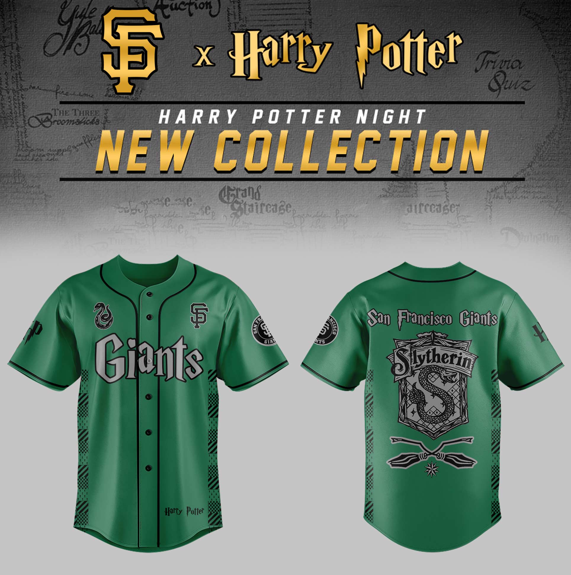 San Francisco Giants x Harry Potter Night Slytherin House Jersey Gift For Baseball Lover