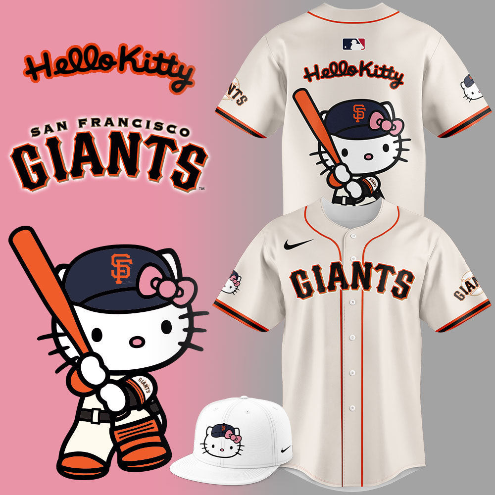 San Francisco Giants X Hello Kitty 2025 Baseball Jersey Gift For Baseball Lovers