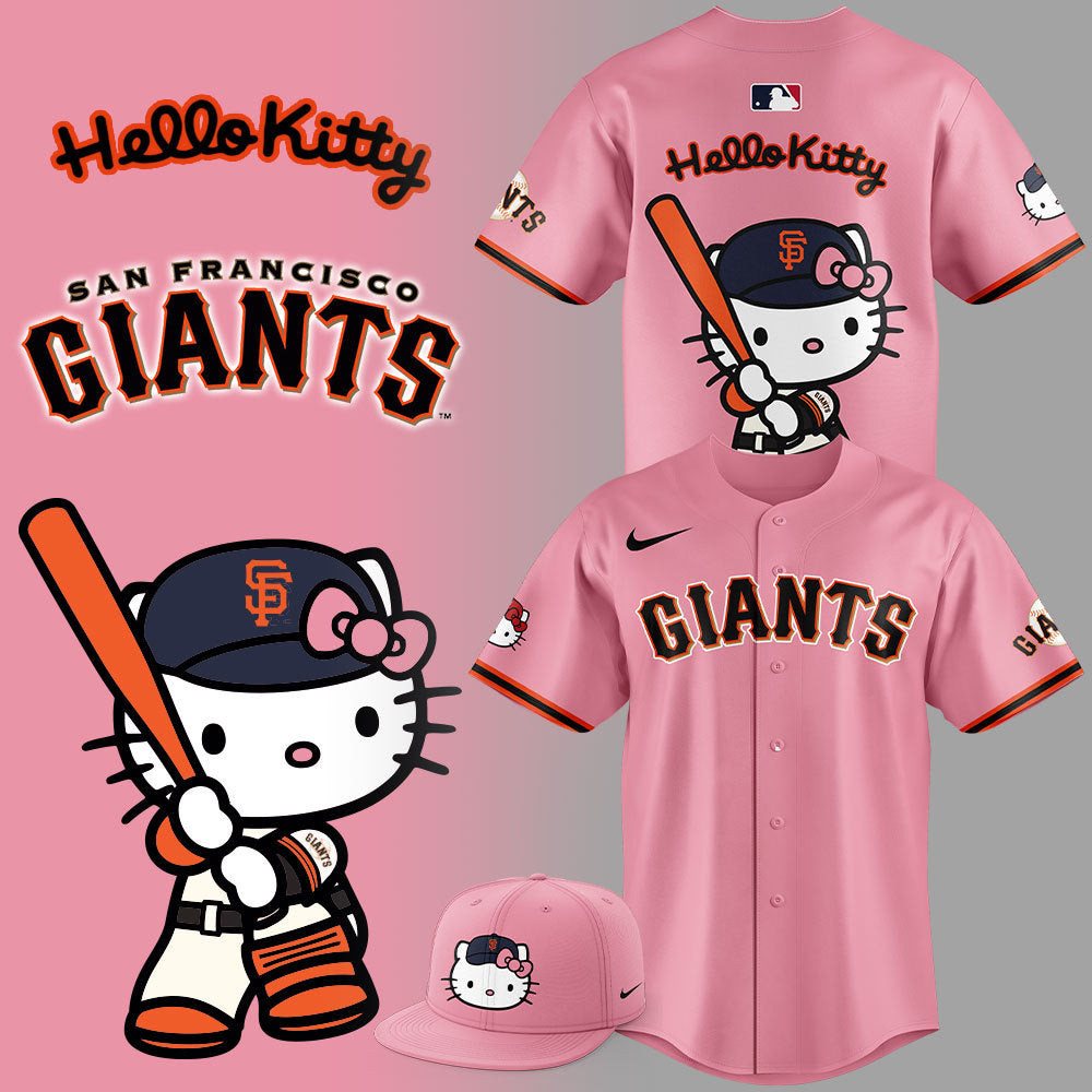 San Francisco Giants X Hello Kitty 2025 Baseball Jersey Gift Ideas For Baseball Lovers