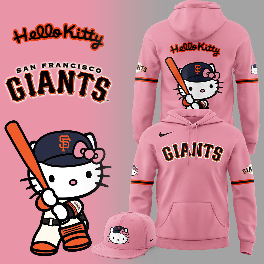 San Francisco Giants X Hello Kitty Hoodie Gifts For Baseball Lovers