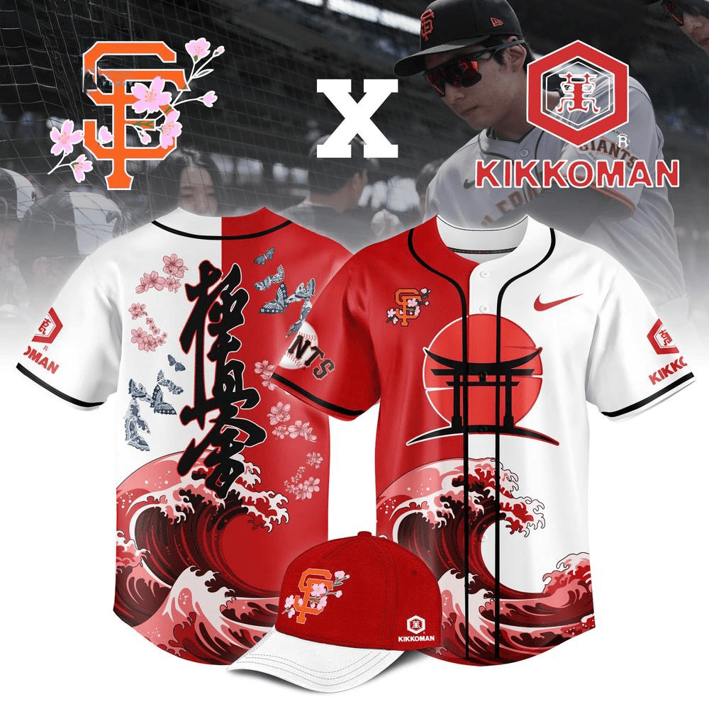San Francisco Giants x Japanese Heritage Night 2025 Jersey Baseball Enthusiast Gifts