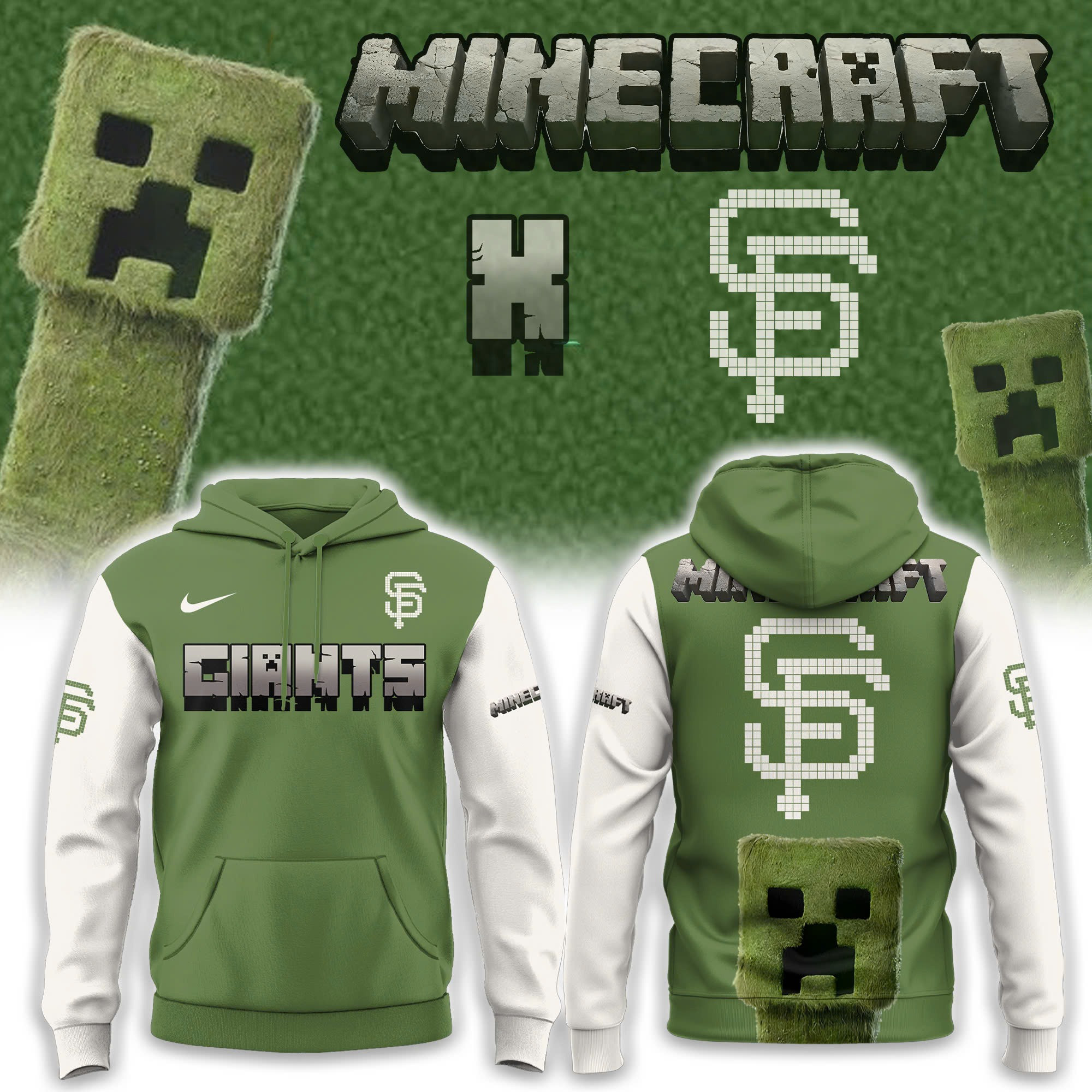 San Francisco Giants x MineCraft 2025 Hoodie Unique Gifts For Baseball Fans