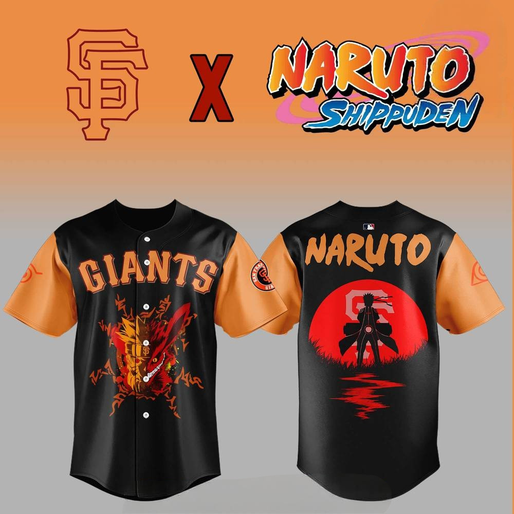 San Francisco Giants x Naruto Shippuden Night 2025 Baseball Jersey Gifts For Fans