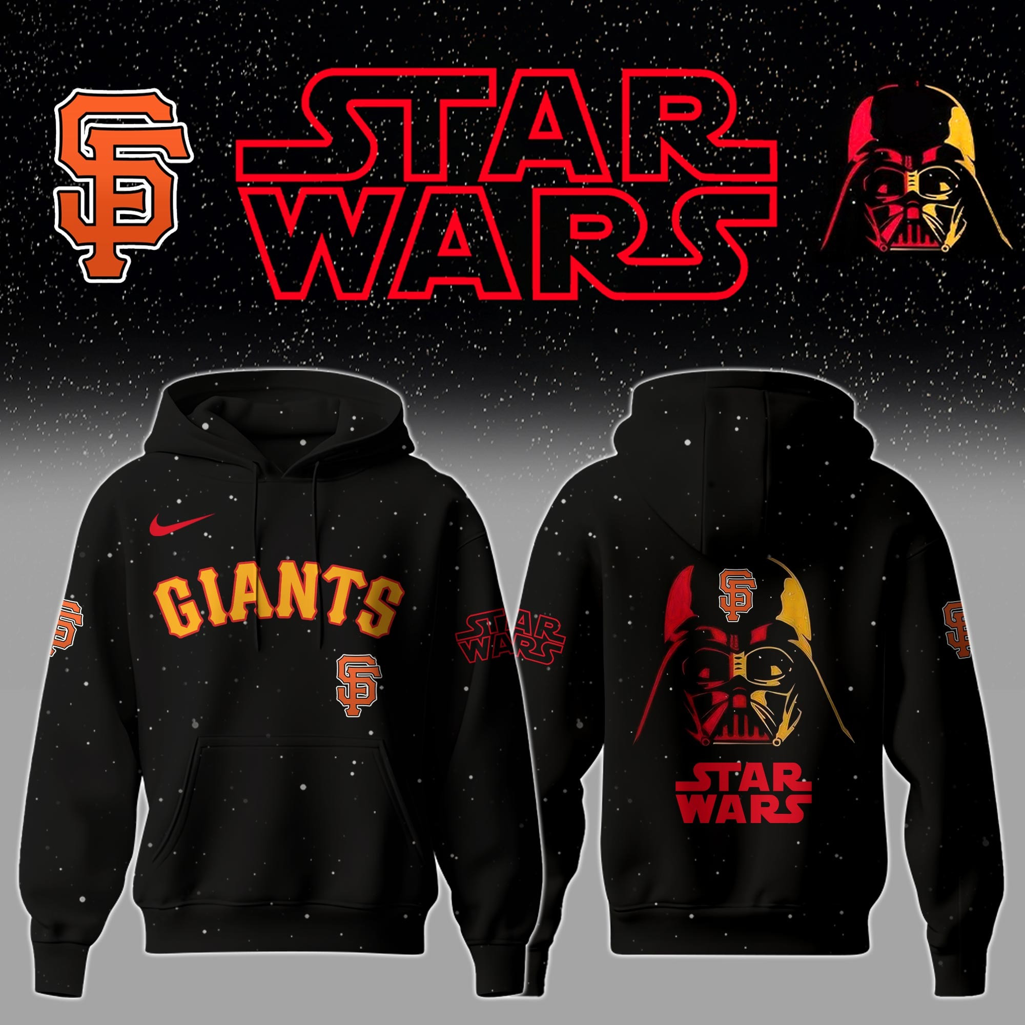 San Francisco Giants x Star Wars Night Hoodie Unique Gifts For Baseball Fans