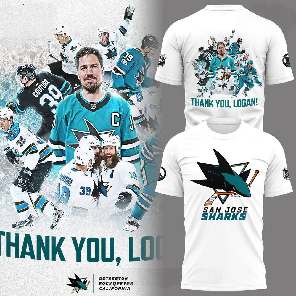 San Jose Sharks Thank You Logan Couture  Shirt Gifts For Ice Hockey Fans