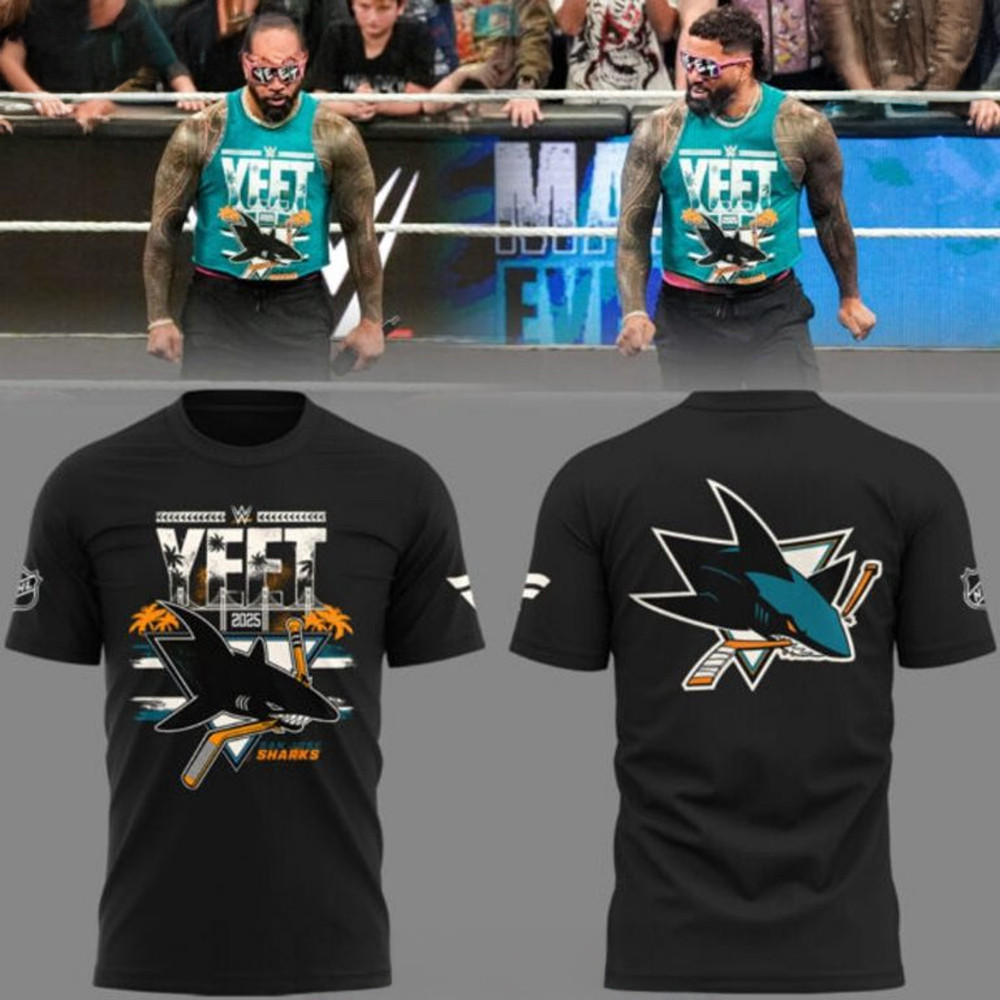 San Jose Sharks YEET Limited Edition Black T-Shirt Birthday Gifts For Hockey Fans