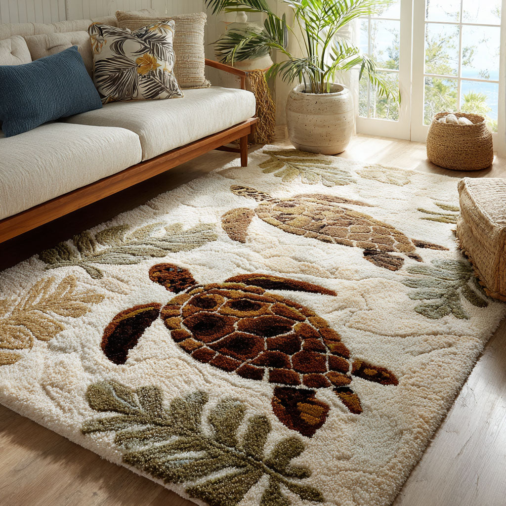 Sandbar Shell Area Rug  Washable Kitchen Rugs Xmas Present For Uncle