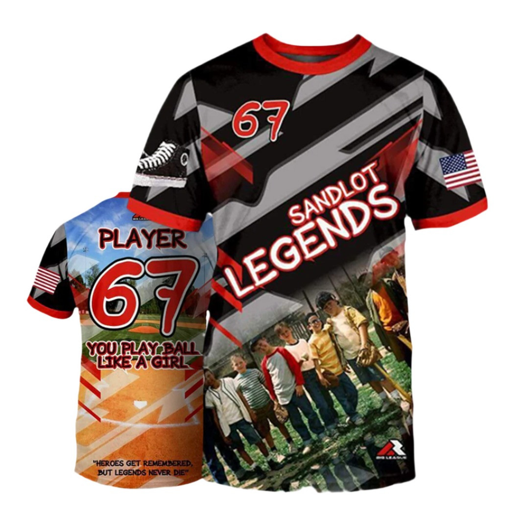 Sandlot Legends You Play Ball Like A Girl T-Shirt Gift Softball Idea