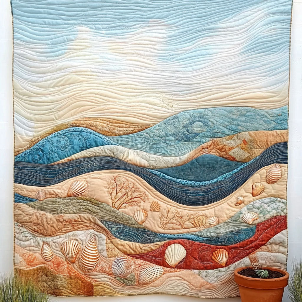 Sandy Breeze Quilted Blanket Sofa Couch Throw Blanket Cat Presents For Christmas