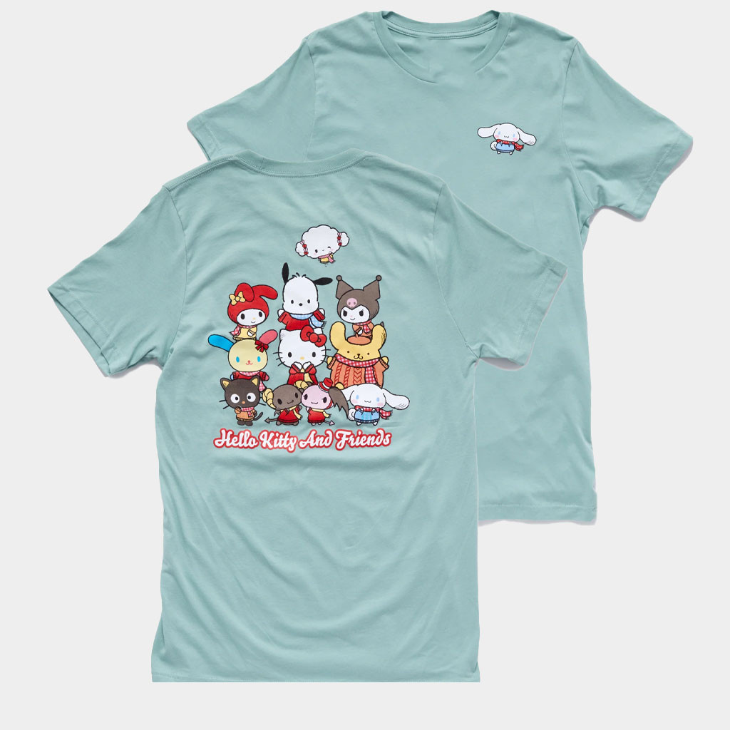 Sanrio Merch Cinnamoroll Sweater Weather T-Shirt Hello Kitty And Friends Shirt Gifts For BFF