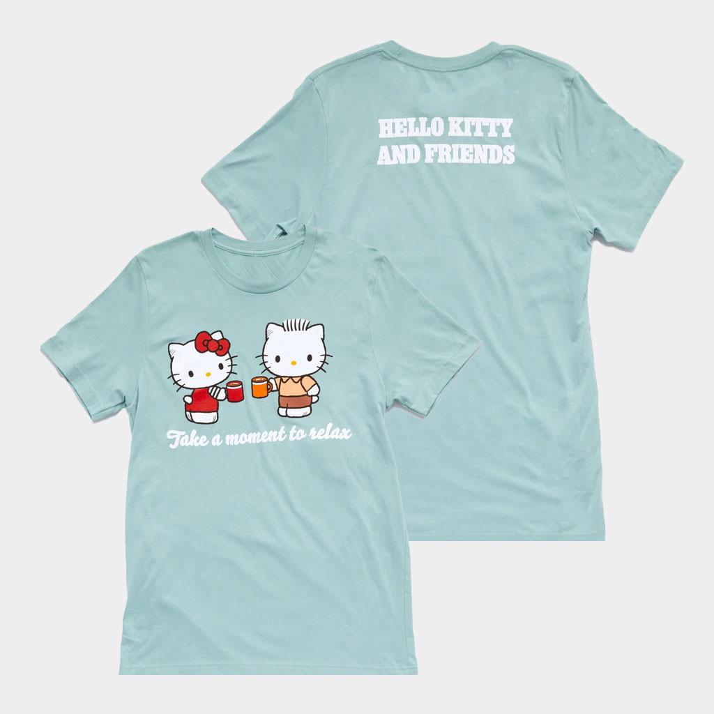 Sanrio Merch Hello Kitty And Dear Daniel Take A Moment To Relax T-Shirt Gifts For Besties