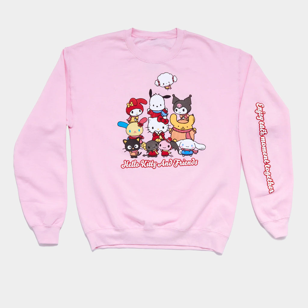 Sanrio Merch Hello Kitty And Friends Cozy Group Sweatshirt Gift Ideas For Friends-1 Sanrio Merch Hello Kitty And Friends Cozy Group Sweatshirt Gift Ideas For Friends-1